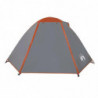 Campingzelt 2 Personen Grau & Orange 224x248x118 cm 185T Taft