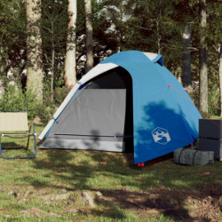 Campingzelt 2 Personen Blau 264x210x125 cm 185T Taft