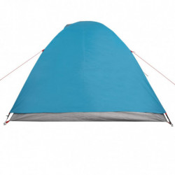 Campingzelt 2 Personen Blau 264x210x125 cm 185T Taft