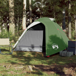 Campingzelt 2 Personen Grün 264x210x125 cm 185T Taft