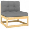 4-tlg. Garten-Lounge-Set Gaby mit Kissen Kiefer Massivholz