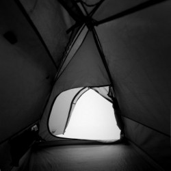 Campingzelt 2 Personen Weiß 254x135x112 cm 185T Taft