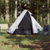 Campingzelt 2 Personen Weiß 267x154x117 cm 185T Taft