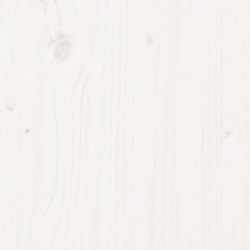 Pflanzkübel Lattenzaun-Design Weiß 70x70x70cm Massivholz Kiefer