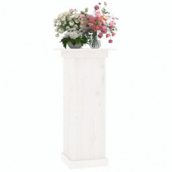 Blumenständer Weiß 40x40x90 cm Massivholz Kiefer