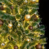 Künstlicher Weihnachtsbaum 300 LEDs & Kugeln Beschneit 180 cm