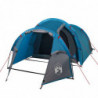 Campingzelt 4 Personen Blau 360x135x105 cm 185T Taft