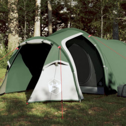 Campingzelt 4 Personen Grün 360x140x105 cm 185T Taft