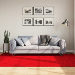 Teppich HUARTE Kurzflor Weich und Waschbar Rot 160x230 cm