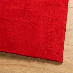 Teppich HUARTE Kurzflor Weich und Waschbar Rot 160x230 cm