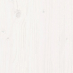 Hochbeet Lattenzaun-Design Weiß 150x50x50 cm Massivholz Kiefer