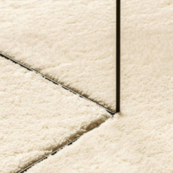Teppich HUARTE Kurzflor Weich und Waschbar Creme Ø 200 cm