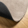 Teppich HUARTE Kurzflor Weich und Waschbar Sandfarben Ø 200 cm