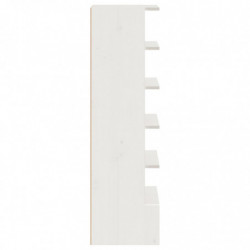 Schuhregal Weiß 52x30x104 cm Massivholz Kiefer
