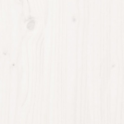 Schuhregal Weiß 52x30x104 cm Massivholz Kiefer