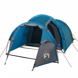 Campingzelt 3 Personen Blau 370x185x116 cm 185T Taft