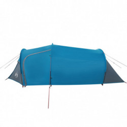 Campingzelt 3 Personen Blau 370x185x116 cm 185T Taft