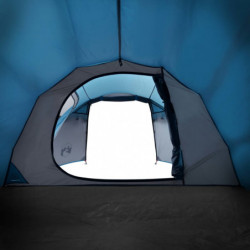 Campingzelt 3 Personen Blau 370x185x116 cm 185T Taft