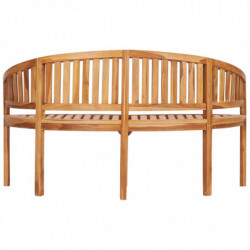 Bananenbank 151 cm Massivholz Teak