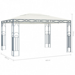 Pavillon Wilko 400 x 300 cm Cremeweiß