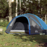 Campingzelt 4 Personen Blau 300x250x132 cm 185T Taft