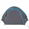 Campingzelt 4 Personen Blau 300x250x132 cm 185T Taft