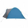 Campingzelt 4 Personen Blau 300x250x132 cm 185T Taft