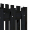 Hochbeet Latten-Design Schwarz 200x50x50 cm Massivholz Kiefer