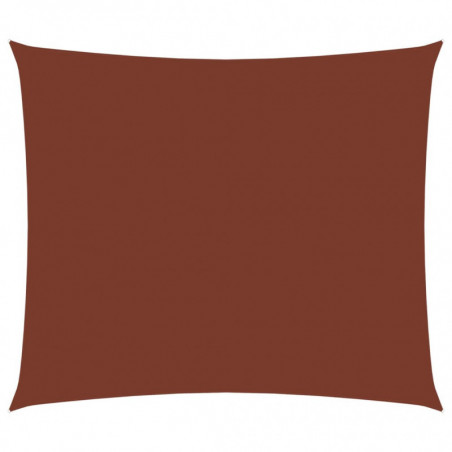 Sonnensegel Oxford-Gewebe Rechteckig 6x7 m Terracotta-Rot