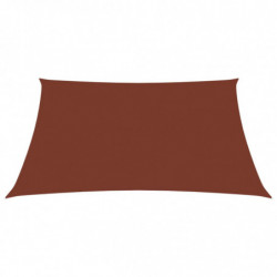 Sonnensegel Oxford-Gewebe Rechteckig 6x7 m Terracotta-Rot