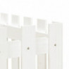 Hochbeet Lattenzaun-Design Weiß 200x50x70 cm Massivholz Kiefer
