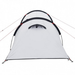 Campingzelt 3 Personen Weiß 370x185x116 cm 190T Taft