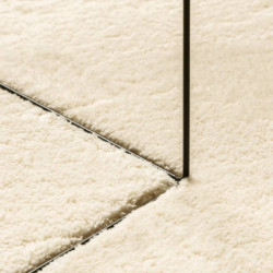 Teppich HUARTE Kurzflor Weich und Waschbar Creme 240x240 cm