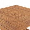 Gartentisch 150 x 150 x 76 cm Massivholz Teak