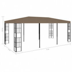 Pavillon Willem 6x3 m Taupe