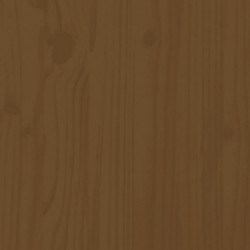 Sonnenliege Honigbraun 199,5x60x74 cm Massivholz Kiefer
