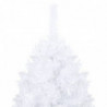 Künstlicher Weihnachtsbaum mit Beleuchtung & Kugeln Weiß 240 cm