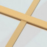 Schiebetür Golden 76x205 cm ESG-Klarglas und Aluminium