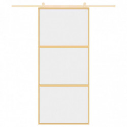 Schiebetür Golden 90x205 cm ESG-Klarglas und Aluminium