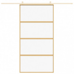 Schiebetür Golden 102,5x205 cm ESG-Klarglas und Aluminium