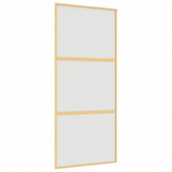 Schiebetür Golden 90x205 cm Matt ESG-Glas und Aluminium