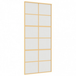 Schiebetür Golden 90x205 cm Matt ESG-Glas und Aluminium