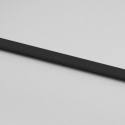 Schiebetür Schwarz 76x205 cm Hartglas und Aluminium