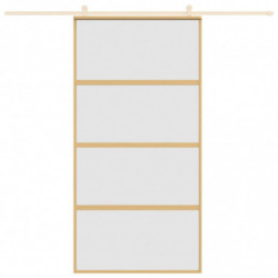 Schiebetür Golden 102,5x205 cm Matt ESG-Glas und Aluminium