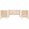 3-tlg. Garten-Lounge-Set Massivholz Kiefer