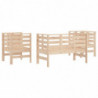 3-tlg. Garten-Lounge-Set Massivholz Kiefer