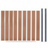Zaunelement-Set Braun 180x186 cm WPC