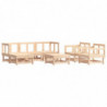 7-tlg. Garten-Lounge-Set Massivholz Kiefer