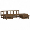 6-tlg. Garten-Lounge-Set Honigbraun Massivholz Kiefer