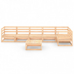 7-tlg. Garten-Lounge-Set Menami Massivholz Kiefer